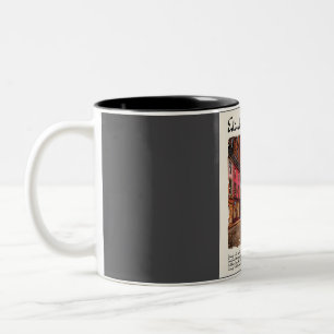 Caneca De Café Em Dois Tons Edinburgh Vintage Watercolor Viagem