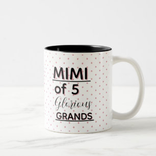Caneca De Café Em Dois Tons Edite o Número! Faça dela sua avó especial
