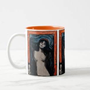 Caneca De Café Em Dois Tons Edvard Munch - Madona Litografia