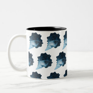 Caneca De Café Em Dois Tons Eethal Seashell Vetor Design