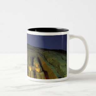 Caneca De Café Em Dois Tons Egito, Abu Simbel, Figuras colossais de Ramessés