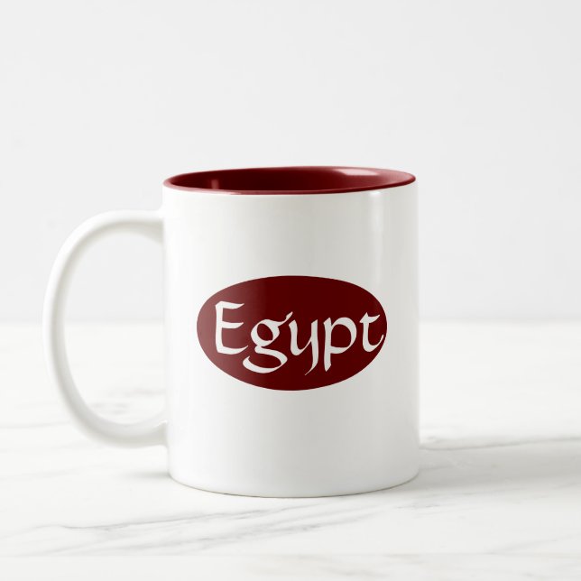 Caneca De Café Em Dois Tons Egito Mug (Esquerda)