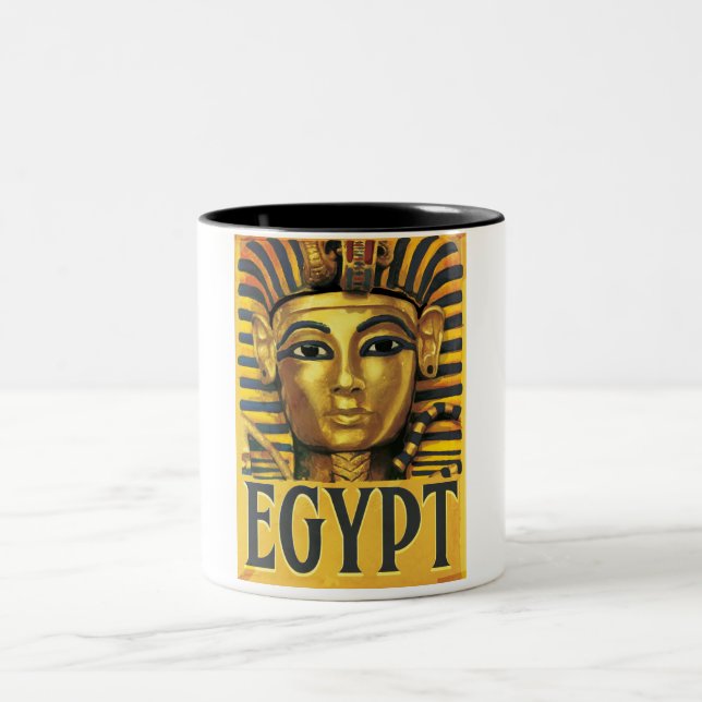 Caneca De Café Em Dois Tons Egito -Tutancâmon (Centro)