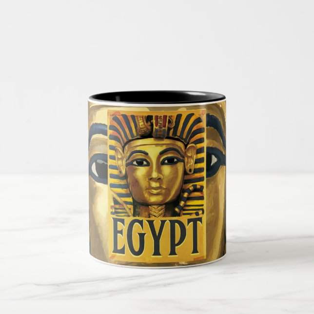 Caneca De Café Em Dois Tons Egito - Tutankhamun (Centro)