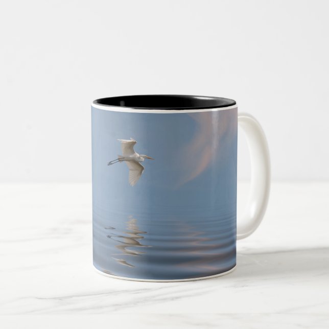 Caneca De Café Em Dois Tons Egret Mug (Frente Esquerda)