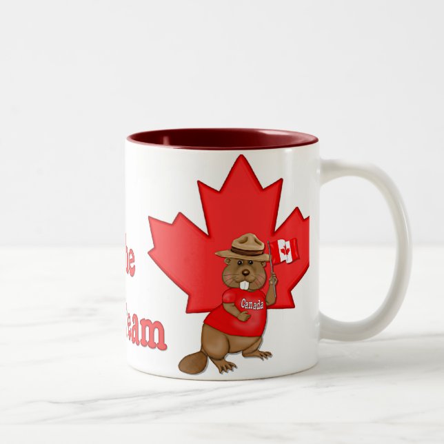 Caneca De Café Em Dois Tons Eh Team Beaver (Direita)