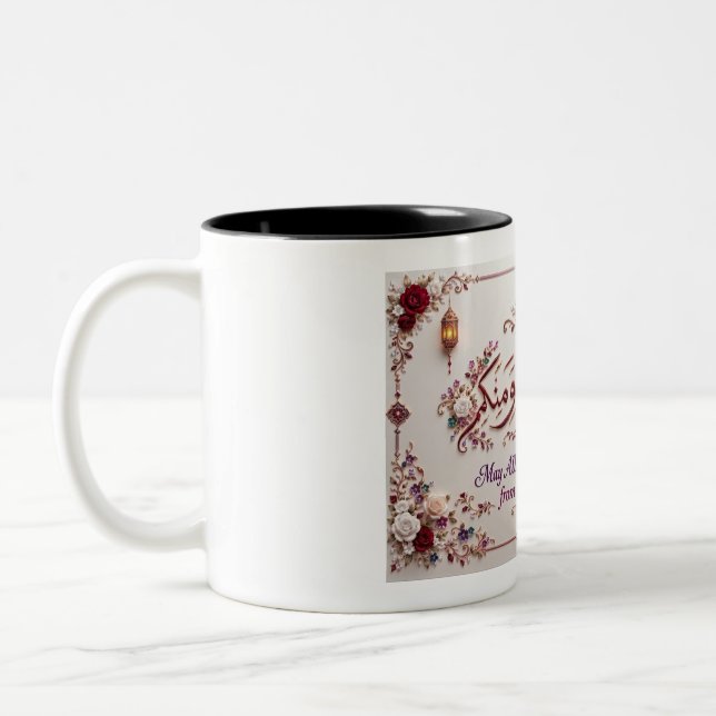 Caneca De Café Em Dois Tons Eid Greeting  (Esquerda)