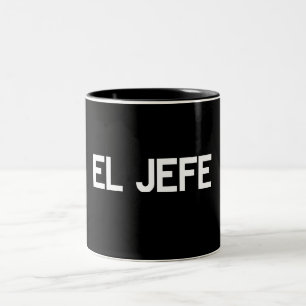 Caneca De Café Em Dois Tons EL Jefe
