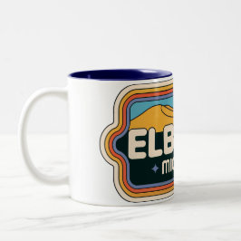Caneca De Café Em Dois Tons Elberta 70s Retro Michigan Vintage