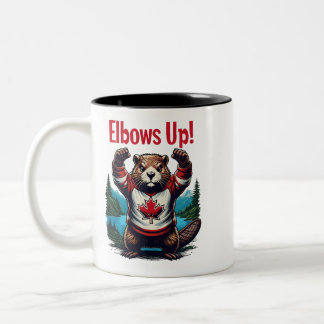 Caneca De Café Em Dois Tons Elbows Up Canadá