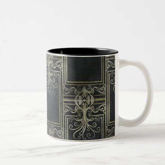 Caneca De Café Em Dois Tons Eldrich Mug Black e Dourado (Direita)