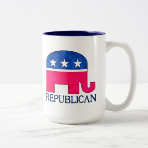 CANECA DE CAFÉ EM DOIS TONS ELEFANTE REPUBLICANO