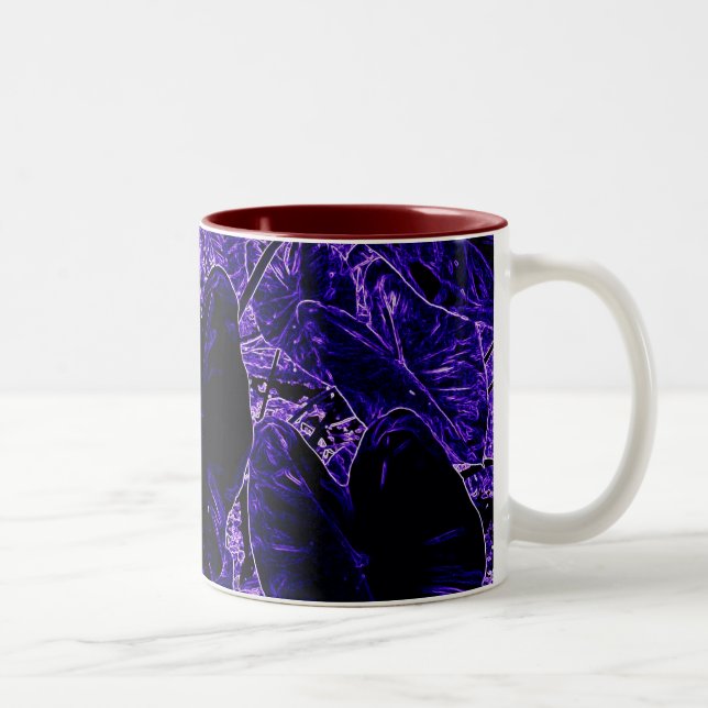 Caneca De Café Em Dois Tons Elefante Roxo Orelha Coloca Taro (Direita)
