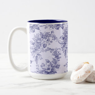 Caneca De Café Em Dois Tons Elegância Temperamental e Charme Vintage