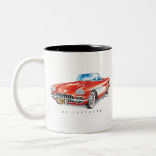 CANECA DE CAFÉ EM DOIS TONS ELEGANTE C-1 VETTE ILUSTRAÇÃO