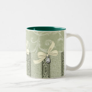 Caneca De Café Em Dois Tons Elegante - Coffee Mug: EleganceCollection