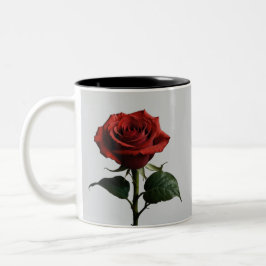 Caneca De Café Em Dois Tons Elegante Crimson Rosa