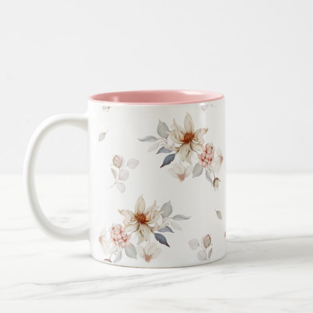 Caneca De Café Em Dois Tons Elegante e Eterno (Esquerda)
