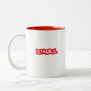 Caneca De Café Em Dois Tons Elegante Istambul Mug