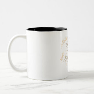 Caneca De Café Em Dois Tons Elegante "Seja Seu Próprio Tipo de Belo" em Tom Do