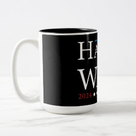 Caneca De Café Em Dois Tons Eleição de Harris Walz 2024