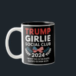 Caneca De Café Em Dois Tons Eleição do Arco Trump Girlie Coquette Social Club<br><div class="desc">Trump Girlie Coquette Social Club Arco Flag Election 2024 Make America Excelente Novamente</div>