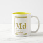 Caneca De Café Em Dois Tons Elemento de você! Nome Personalizado do Elemento D<br><div class="desc">Um nome personalizado divertido mesa periódica.</div>