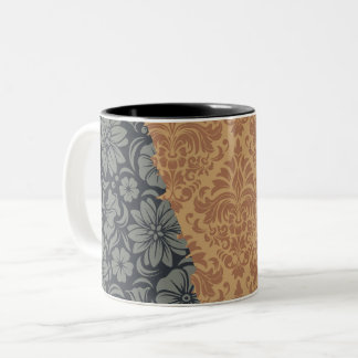 Caneca De Café Em Dois Tons Elementos Ornamentais de luxo