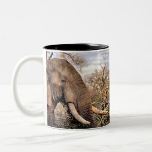 Caneca De Café Em Dois Tons Elephant Lovers Art