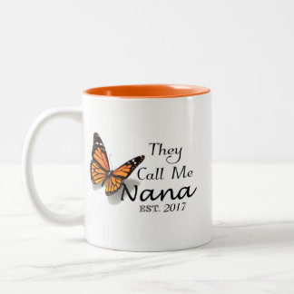 Caneca De Café Em Dois Tons Eles Me Chamam de Nana