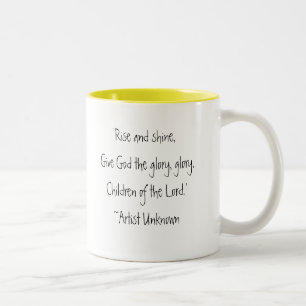 Caneca De Café Em Dois Tons Elevação e brilho!