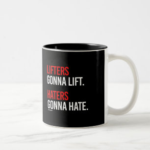 Caneca De Café Em Dois Tons Elevadores que vão levantar - aborrecedores que