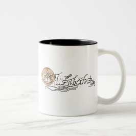 Caneca De Café Em Dois Tons Elizabeth mim assinatura (versão 2)