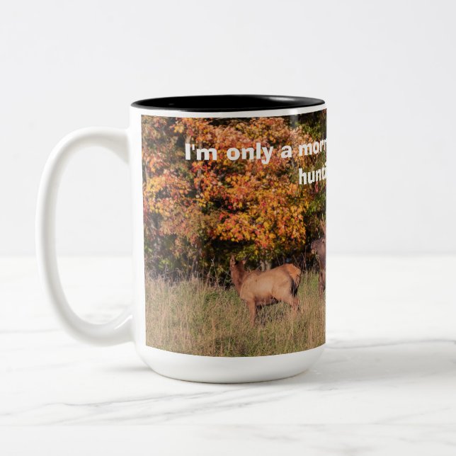 Caneca De Café Em Dois Tons Elk Hunting Mug (Esquerda)