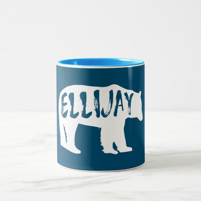 Caneca De Café Em Dois Tons Ellijay Georgia Bear (Centro)