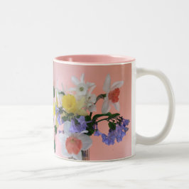 Caneca De Café Em Dois Tons Elogio do primavera