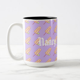 Caneca De Café Em Dois Tons Elote Mexicano Street style Corn On The Cob