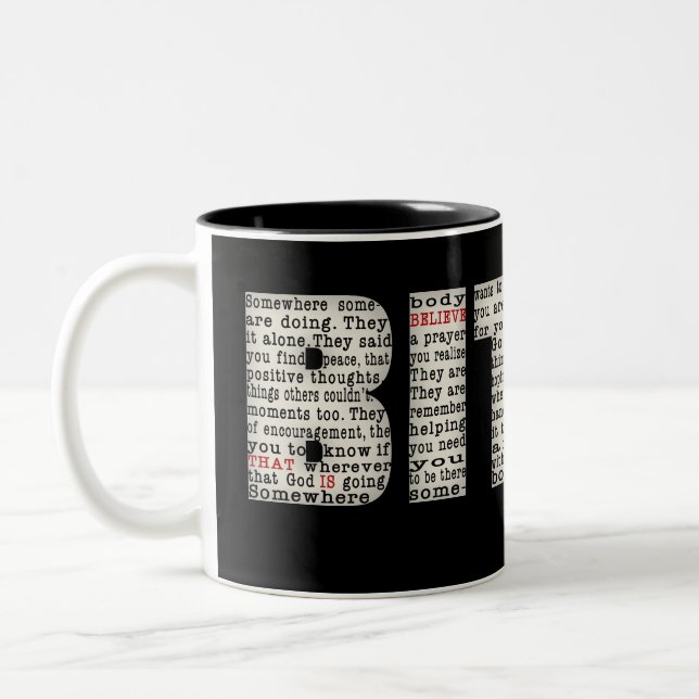 Caneca De Café Em Dois Tons Em algum lugar alguém (BITUB) (Esquerda)
