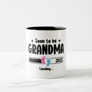 Caneca De Café Em Dois Tons Em Breve Ser Avó 2025