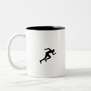 Caneca De Café Em Dois Tons Em execução