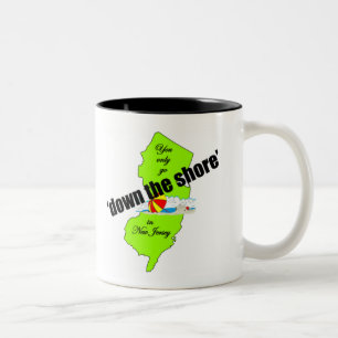 Caneca De Café Em Dois Tons Em Jersey Shore Mug