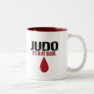 Caneca De Café Em Dois Tons Em meu JUDO do sangue
