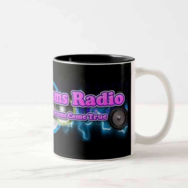 Caneca De Café Em Dois Tons Em meu rádio dos sonhos (Direita)