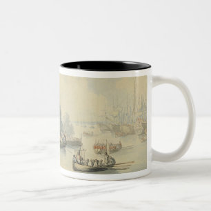 Caneca De Café Em Dois Tons Embarque em Southampton o 20 de junho após o
