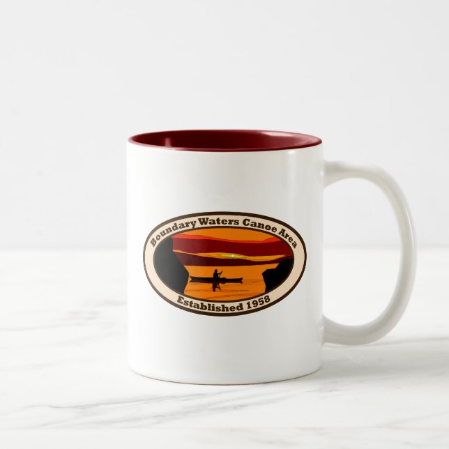 Caneca De Café Em Dois Tons Emblema BWCA (Direita)