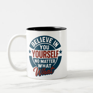 Caneca De Café Em Dois Tons Emblema não quebrável