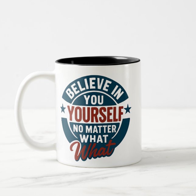 Caneca De Café Em Dois Tons Emblema não quebrável (Esquerda)