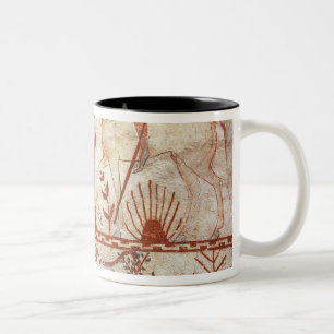 Caneca De Café Em Dois Tons Emboscada do príncipe Trojan Troilus