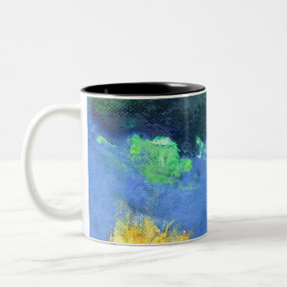 Caneca De Café Em Dois Tons Emerald Ocean Sea Sea Sea em aquamarine