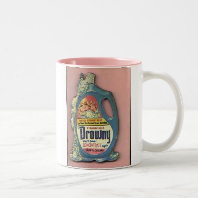 Caneca De Café Em Dois Tons Emoliente do tecido de "Drowny" (Direita)